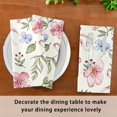 thumbnail image 7 of Iauyy Satin Napkins Set of 1- Pink-floral Bow Print DIY Printing Decoration Cloth Napkin- Easy Care for Home/Party, 7 of 7