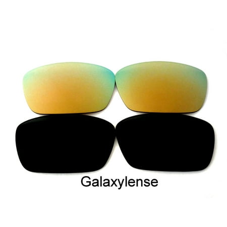 Galaxy Replacement Lenses for Oakley Fuel Cell Gold & Black