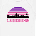thumbnail image 4 of Inktastic Albuquerque New Mexico Retro Sunset Skyline Girls Baby Bodysuit, 4 of 5