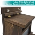 thumbnail image 3 of Zeqeey Wooden Squirrel Feeder, Large Capacity, Surface Treatment with Mounting Bracket Compatible with Wall Tree Railing Handrail, 3 of 7