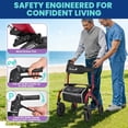 thumbnail image 3 of Ruedas todo terreno plegables Rollator Walker PLANET WALK de 10 y 8 pulgadas, 3 of 7