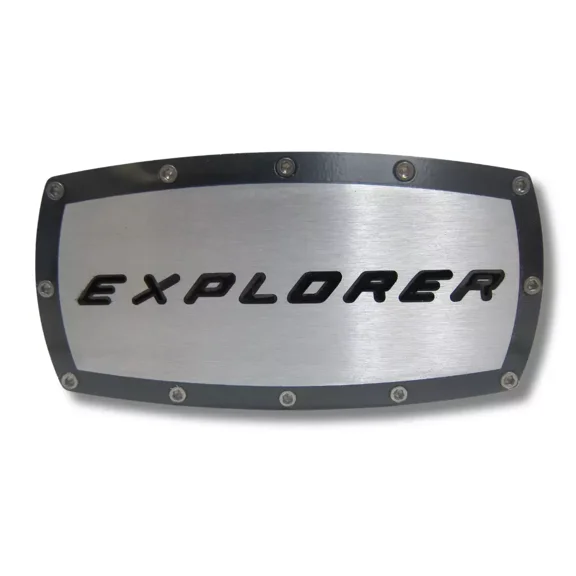 Ford Explorer Billet Aluminum Tow Black Hitch Cover Plug Official Licensed