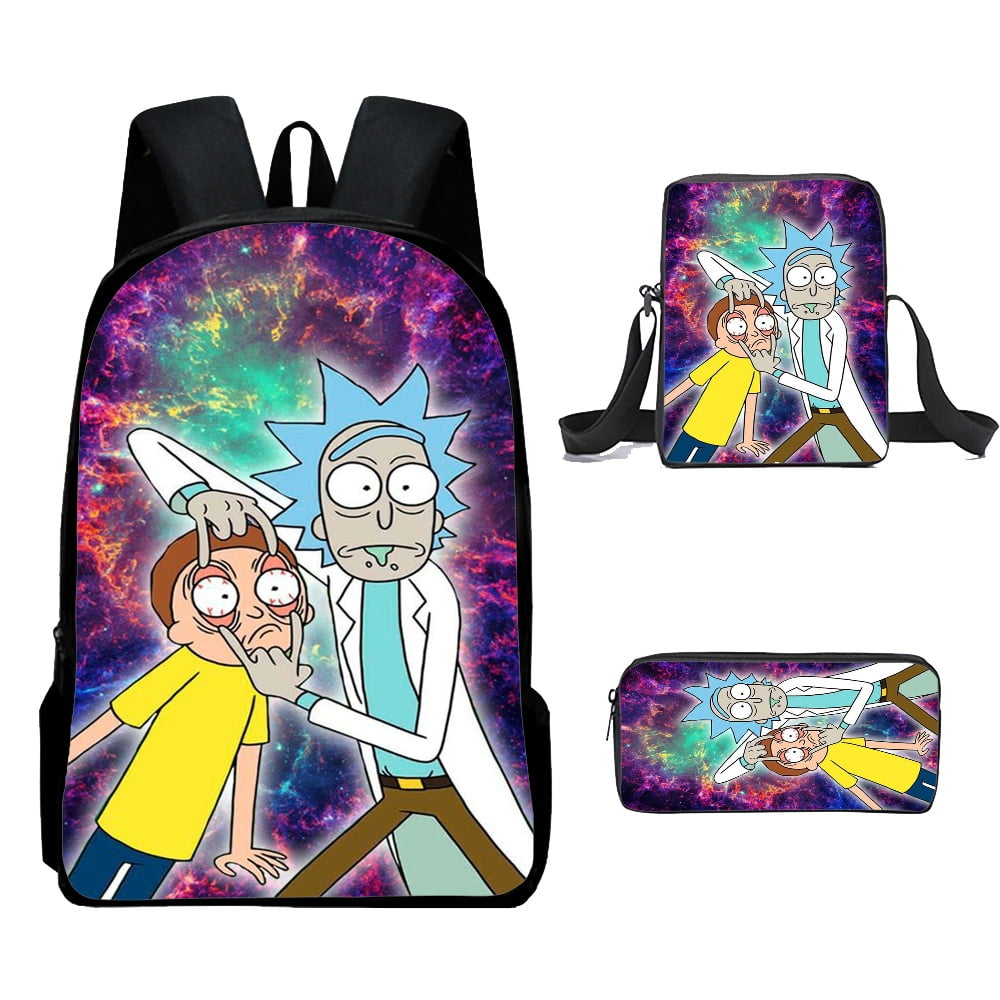 Rick and Morty School Backpacks for Girls, Kids School Bags Bookbag ...