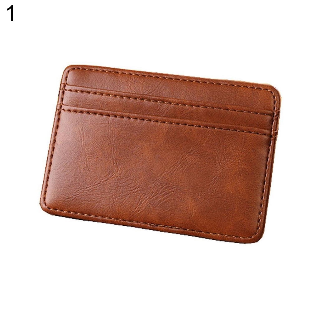 mens leather money clip and card holder