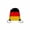 Multicolor D, variant on Germany Flag Drawstring Backpack Lightweight Mixed Material Casual Daypack for Travel Outdoor Sports Hiking Campus Festival Events(Multicolor D)