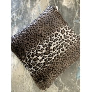 Leopard Animal Print Cozy Fuzzy Faux Fur Cal King Size, Blanket/ Coverlet/ Bedspread by Makymo