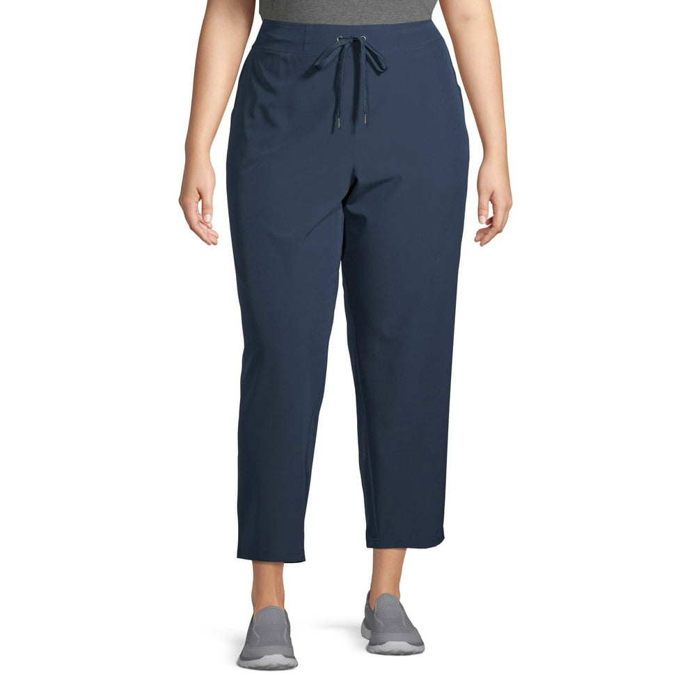 Avia Avia Women's Plus Size Active Lightweight Woven Commuter Pant