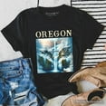 thumbnail image 6 of Enchanting Oregon State Multnomah Falls Winter T-Shirt, Pacific Northwest Waterfall Tee and Souvenir, 6 of 6