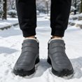 thumbnail image 6 of Qaltryn Ankle Snow Boots for Women Men Faux Fur Lined Side Zipper Non‑Slip Water‑Resistant Lightweight Short Winter Boots for Outdoor Snow Daily Wear, 6 of 9