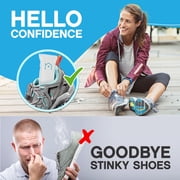 NonScents Shoe Deodorizer 2 Pack 4 Count, Odor Eliminator, Scent Remover for Shoes and Gym Bags