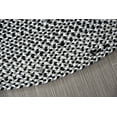 thumbnail image 6 of Braided Round Cotton Area Rug for Living Room Reversible -5', Black White Grey, 6 of 9