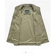 thumbnail image 3 of WAENQINLA Men's Work Vest Lightweight Waterproof Sleeveless Softshell Golf Vest Summer Travel Hiking Cargo Jackets Quick Dry Outdoor Multi Pockets Fishing Vest, 3 of 5