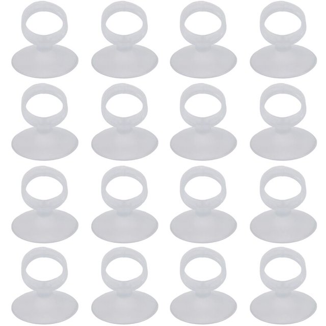 20 piezas de soporte para plantas de aire, maceta Soporte para plantas de aire con ventosa para colgar (plantas no incluidas)