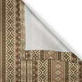 thumbnail image 5 of Ambesonne Oriental Grommet Curtain, Rhombuses, 50" x 72", Brown Pale Brown Beige, 5 of 6