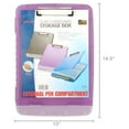 thumbnail image 5 of Officemate Slim Clipboard Storage Box, Translucent Purple (83305), 5 of 5