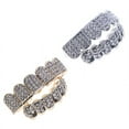 thumbnail image 3 of 6 Teeth Grillz Hip Hop Joker  Top Bottom Teeth Caps Grillz Party Jewelry, 3 of 6