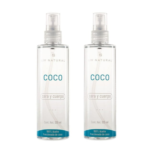 Set de Aceites de Coco Fraccionado LIV NATURAL 125 ml