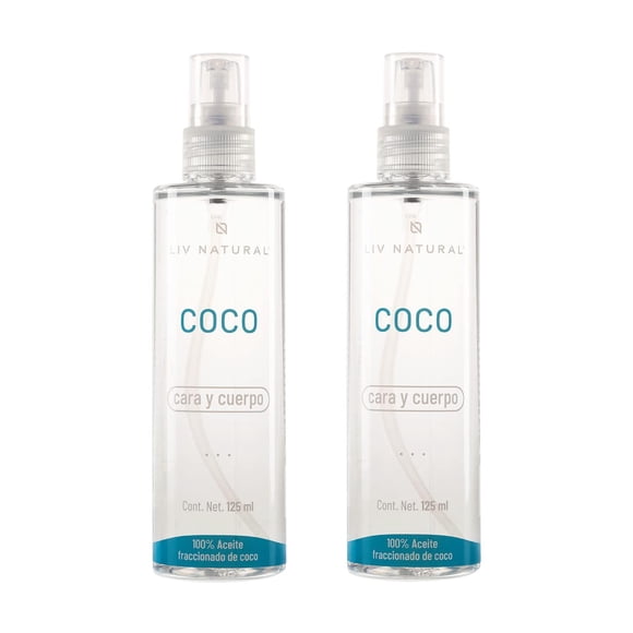 Set de Aceites de Coco Fraccionado LIV NATURAL 125 ml