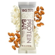 G2G Protein Bar, Almond Coconut, Gluten-Free, Clean Ingredients, Refrigerated for Freshness, (Pack of 8)