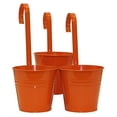 thumbnail image 1 of Houston International Trading 8535E TA S-3 Jardinière Galvanisée Émaillée de 7 Po de dia. avec Poignée, Mandarine, 1 of 1
