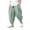 Light Green, variant on Boys Girls Wide Leg Pants Size 2-12Y Washed Crinkle Loose Fit Casual Trousers for Summer Spring