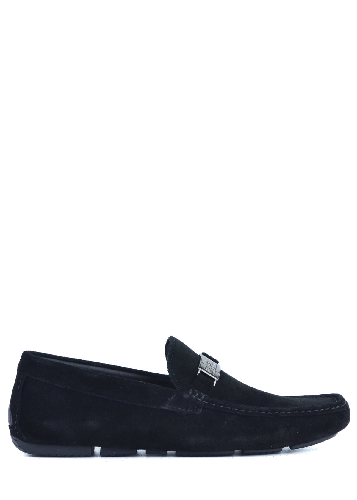 Blue Class Roberto Cavalli Leather Loafer in Dark Blue Mens Shoes Slip-on shoes Loafers for Men 
