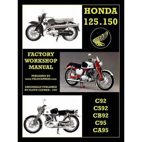 Honda Motorcycles Workshop Manual 125-150 Twins 1959-1966 (Paperback)