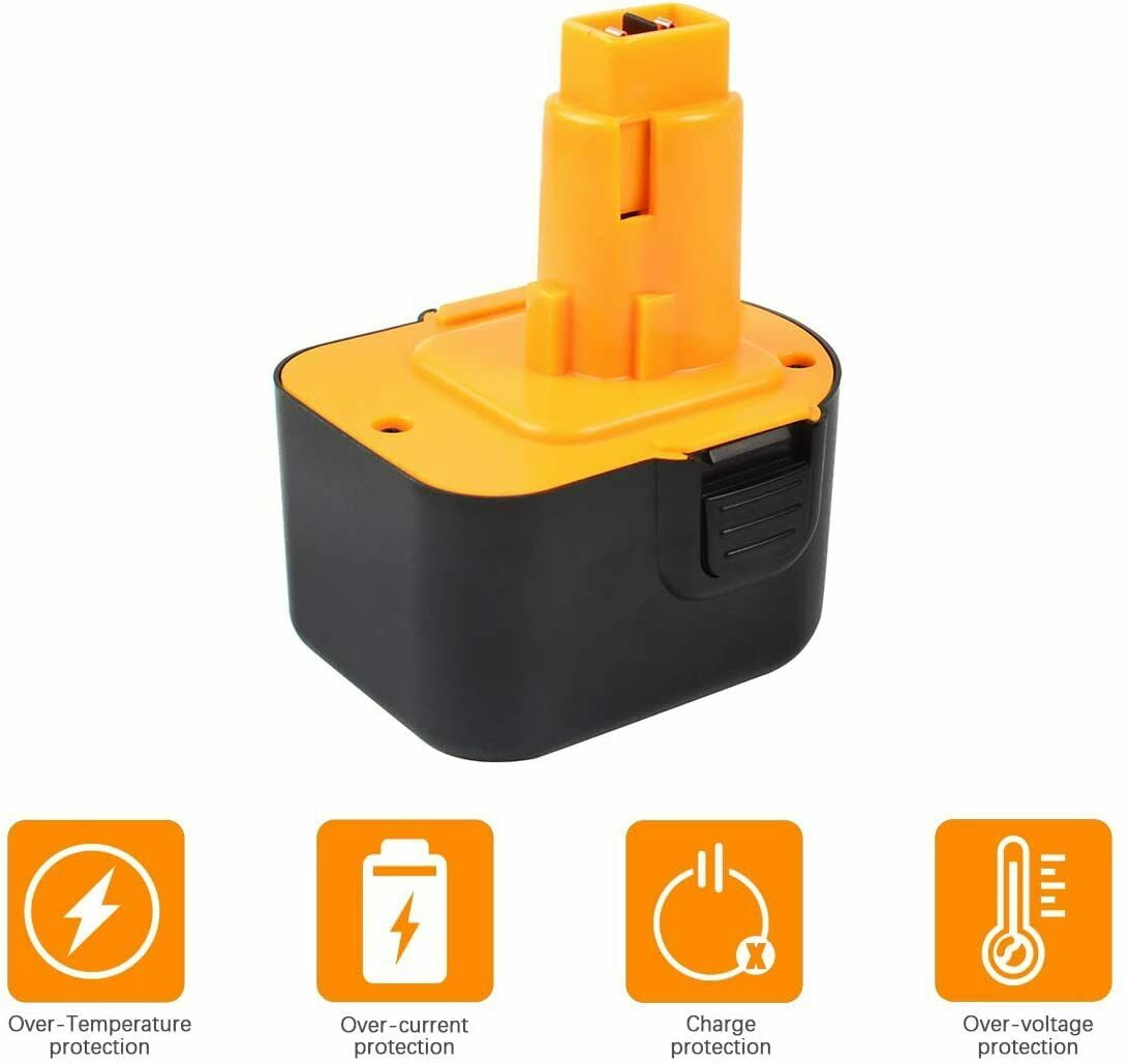 12V Battery for DeWalt Adhesive Dispensers Caulking Guns DC542 DC542K Nailers and Staplers DC612KA DC614KA