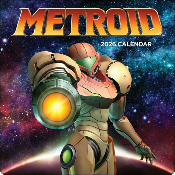 Metroid 2026 Wall Calendar, (Paperback)