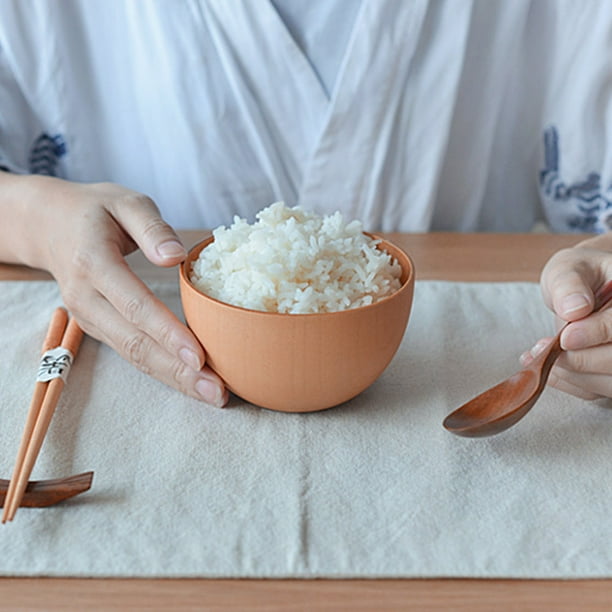 Tazones De De 2 Tamaños, Tazones De Arroz Y Sopa Redondos Lisos Hechos A Mano Para Ensalada, Comedor, Cocina, Campamento, Vajilla Ligera, Irrompible