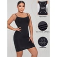 thumbnail image 4 of Detachable & Adjustable Spaghetti Straps Lightweight Smoothing Control Shapewear Slip Dress, 4 of 4