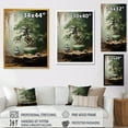 thumbnail image 4 of Designart "Ancient Bonsai in Miniature Form I" Landscapes Framed Wall Art - Traditional Brown Tree Bonsai Hallway Framed Wall Art Decor, 4 of 6
