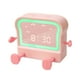 thumbnail image 3 of Reloj despertador Digital Perfecl para niños en forma de tostada Rosa con luz nocturna ajustable, 3 of 8