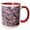Red/White, variant on 3drose, Pink Japanese Cherry Blossom Sakura Flowers on a Blooming Tree, 11oz Two-tone Black Mug