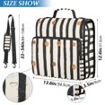 thumbnail image 2 of FORMRS Zipper Binder with Shoulder Strap 2-inch Ring 500 Sheet Capacity File Bag, Black Abstract Stripes, 2 of 5