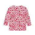 thumbnail image 4 of CLOISE Boys White T Shirt Girls Toddler 3/4 Sleeve Crew Neck Tops Heart Outfits Fall Winter Clothes Multicolor 3T, 4 of 4