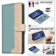 thumbnail image 3 of Premium RFID Blocking Wallet Case for Xiaomi Redmi Note 14 Pro 4G with 3 Card Slots & Stand Green, 3 of 5