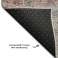 thumbnail image 6 of HomeRoots 655716 10 x 14 ft. Red, Ivory & Orange Oriental Washable Machine Made Rectangle Area Rug with UV Protection, 6 of 8