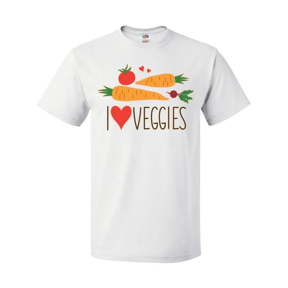 Inktastic I Love Heart Veggies Vegetables Healthy Food T-Shirt