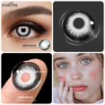 thumbnail image 1 of EYESHARE lentes de contacto de Color para Halloween, lentillas anuales para los ojos, lentes de colores para Cosplay, lentes negras y blancas, 1 par, 1 of 4