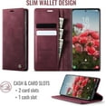 thumbnail image 3 of Funda tipo cartera para Samsung Galaxy S20 Plus, de piel, con tarjetero, función atril, cierre magnético y bloqueo RFID. TPU a prueba de golpes, compatible con Galaxy S20 Plus, 3 of 8
