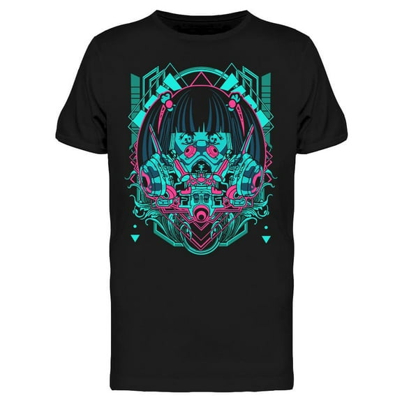 Smartprints Mens Graphic Tee - Cyberpunk Horror. Anime - Regular Fit 100% Cotton