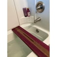 thumbnail image 4 of Stumps Custom Wood Experience Ultimate Relaxation with a Handcrafted Purple Heart Wood Bathtub Tray 28 Inches Length x 6-9 Inches Width No Slots, 4 of 5