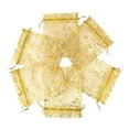 thumbnail image 1 of Miangastore Gift Bag Eyelash Pattern Golden Organza 20Pcs 4.7x3.9x0.1In, 1 of 8