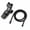 Black, variant on Lsupdaol 79 Inch Stainless Steel Shower Hose with Adjustable Shower Arm Holder and Head Replacement