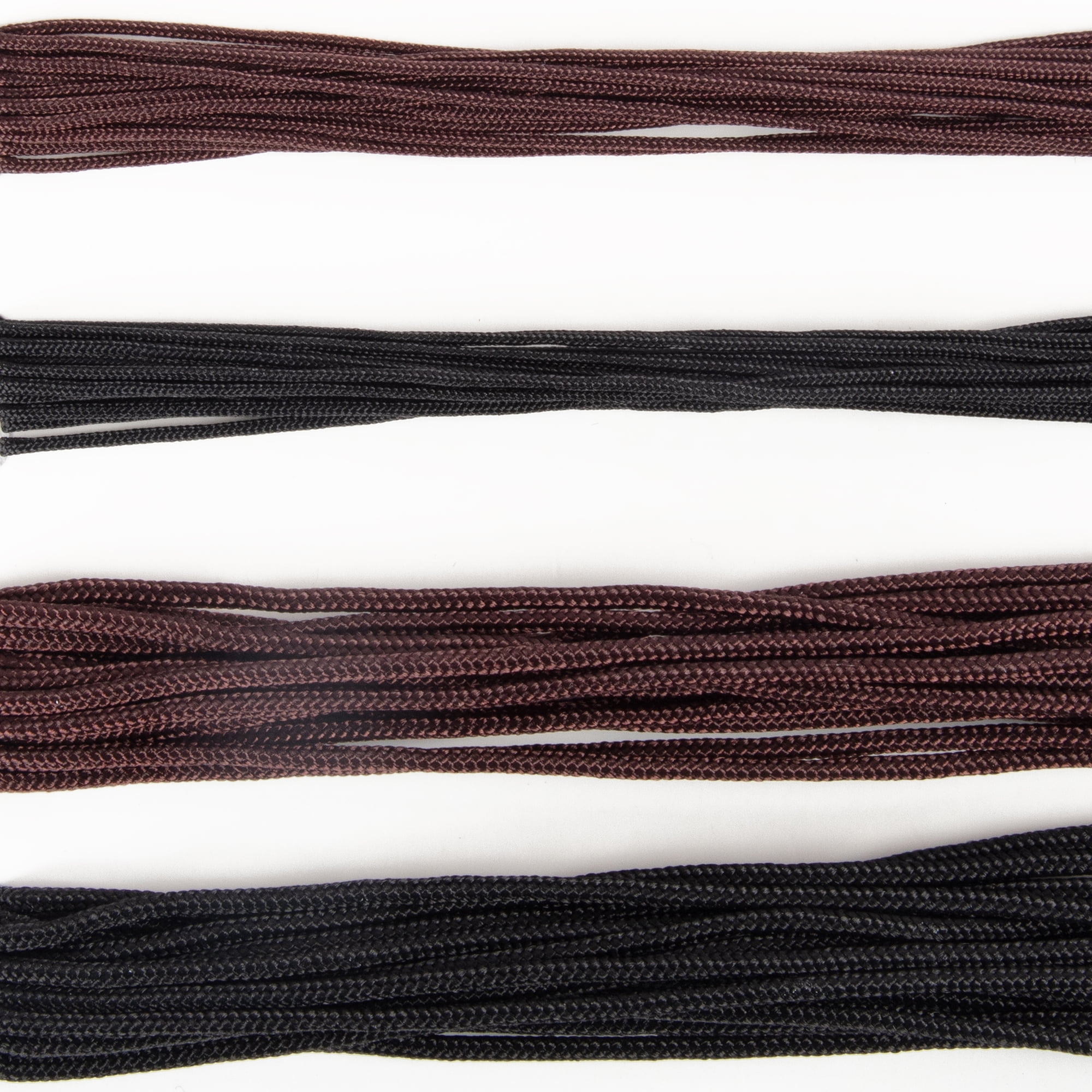 (2 pack) Cousin DIY Black & Brown Nylon Cord, Jewelry Stringing, 4 Piece Roll, 36 ft