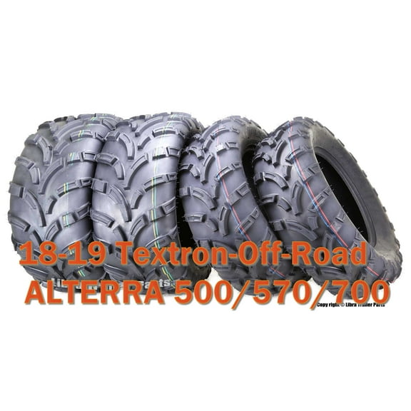 18-19 Textron-Off-Road ALTERRA 500/570/700 ATV Tire Set WANDA 25x8-12 25x10-12 lite Mud