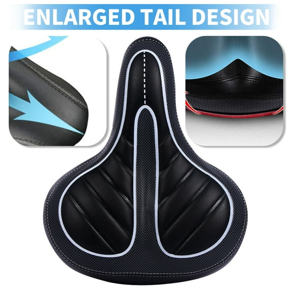 EIMELI Universal Bike Seat Comfortable Cushioned Bicycle Saddle Spring Shock Absorption Bike Seat