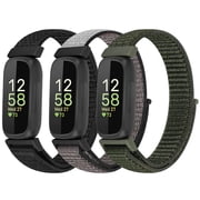 KBYKO Nylon Bands for Inspire 3/Inspire 2/Inspire/Inspire HR/Ace 3/Ace 2 Bands, Sport Breathable Replacement Soft Adjustable Solo Loop Nylon Wristband for Women Men