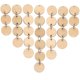 thumbnail image 2 of 100 Discos Redondos de Madera con Agujeros, Etiquetas para Tableros de Cumpleaños y 100 Piezas de Anillos de 15 mm para Artes y Manualidades (3 CM), 2 of 5